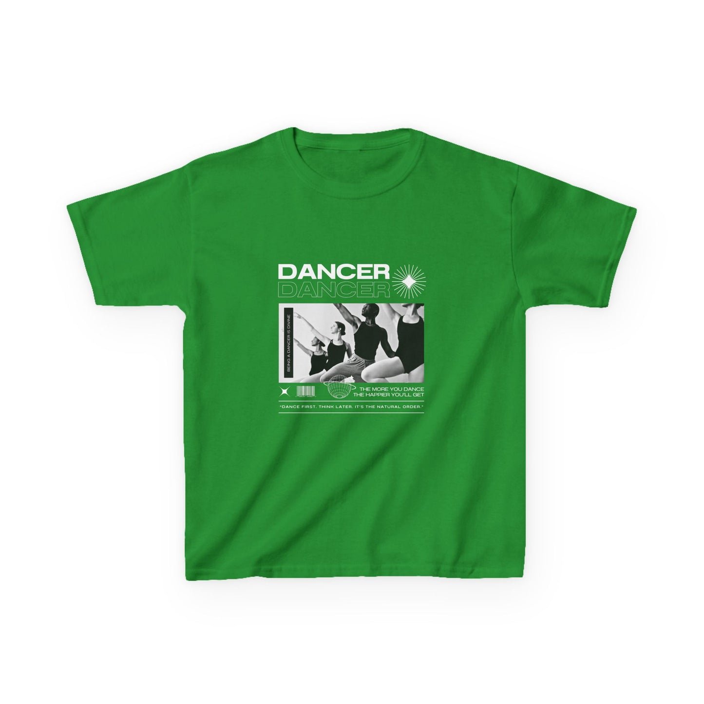 “Dancer” Youth Short Sleeve Tee – Young Ballet Dancers at the Barre Streetwear-Inspired Dance Shirt for Kids