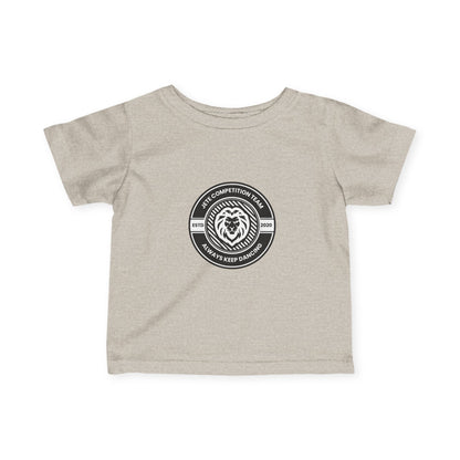 "Jeté Competition Team – Always Keep Dancing" Infant Fine Jersey Tee – Collegiate-Inspired Baby Dance T-Shirt for Future Performers