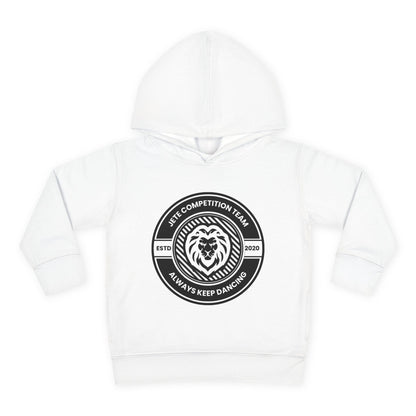 “Jeté Competition Team: Always Keep Dancing” Toddler Pullover Fleece Hoodie – Collegiate Dance Graphic |  Sweatshirt for Kids