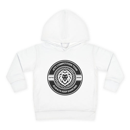 “Jeté Competition Team: Always Keep Dancing” Toddler Pullover Fleece Hoodie – Collegiate Dance Graphic |  Sweatshirt for Kids