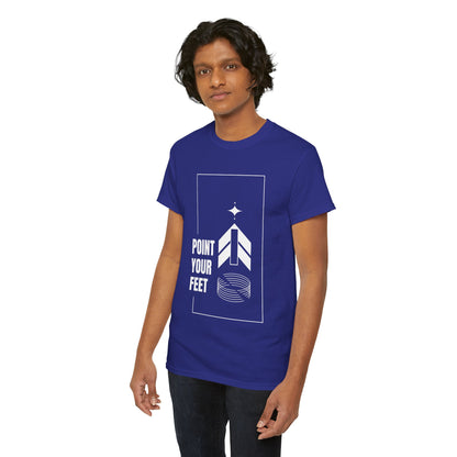 "Point Your Feet" Streetwear Dance Tee – Unisex Heavy Cotton Ballet-Inspired T-Shirt for Dancers