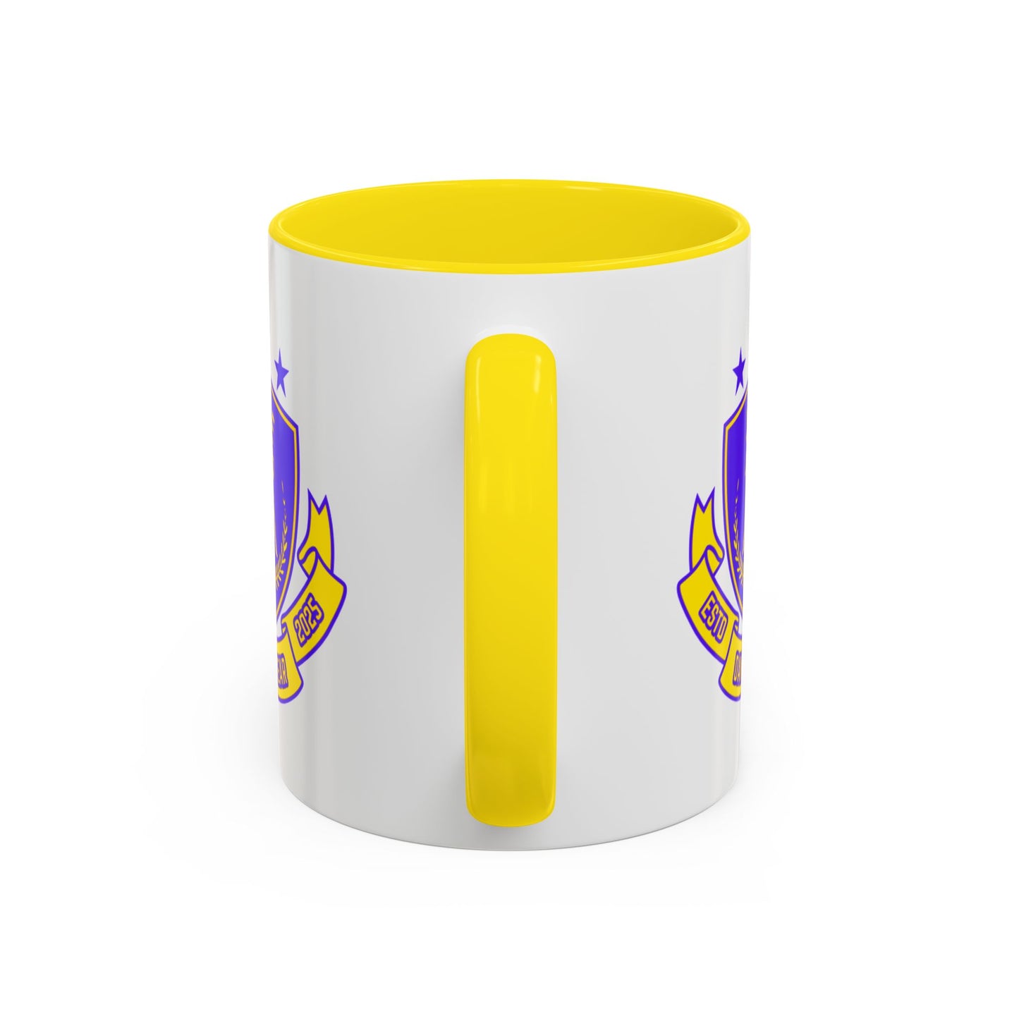 "Jeté Dance Gear Estd 2025" Accent Coffee Mug – Collegiate Style Ceramic Mug for Dancers and Studio Pride