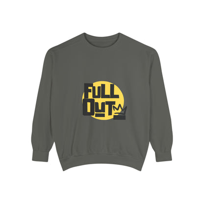 "Full Out" Unisex Lightweight Crewneck Sweatshirt – Bold Streetwear-Inspired Dance Graphic Pullover for Dancers & Performers