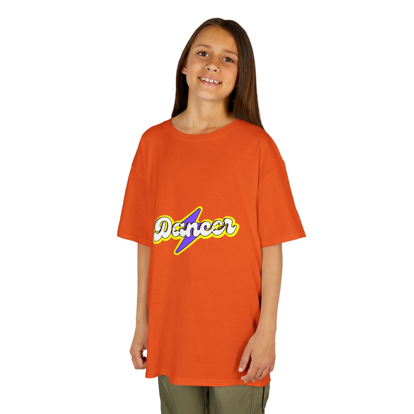 "Dancer" Youth Short Sleeve Tee – Superhero-Inspired Graphic Dance Shirt for Kids and Young Performers