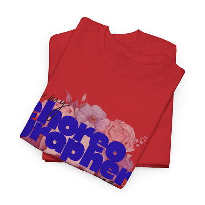 "In My Choreographer Era" Skull Floral Tee – Unisex Heavy Cotton Dance T-Shirt with Cool Gothic Graphic