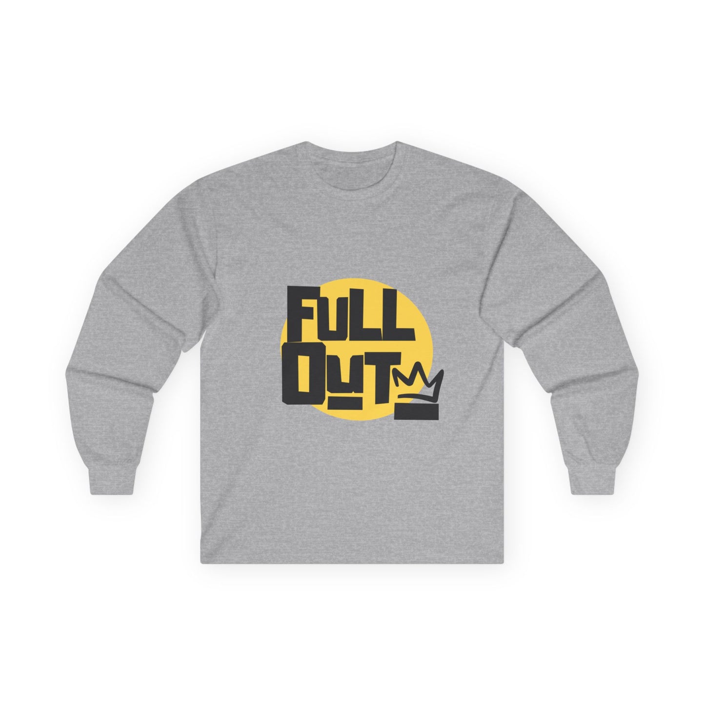 "Full Out" Unisex Long Sleeve Tee – Bold Streetwear-Inspired Dance Shirt for Performers, Hip-Hop Dancers & Studio Athletes