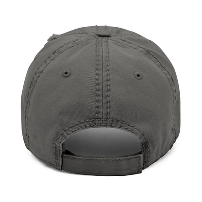 “Jeté” Embroidered Dance Logo - Unisex Distressed Baseball Cap – Vintage-Style Adjustable Hat for Dancers & Dance Lovers