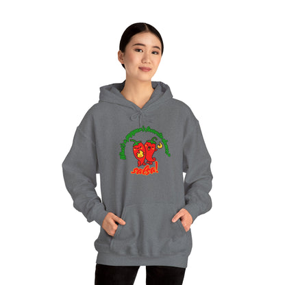 "What’s a Pepper’s Favorite Dance? Salsa!" Unisex Hooded Sweatshirt – Funny Dance Pun Hoodie with Cute Pepper Graphic for Dancers & Foodies