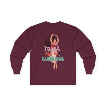 "Tombé Pas de Bourrée" Dance Long Sleeve Shirt – Unisex Ultra Cotton Tee with Bold Ballet Graphic