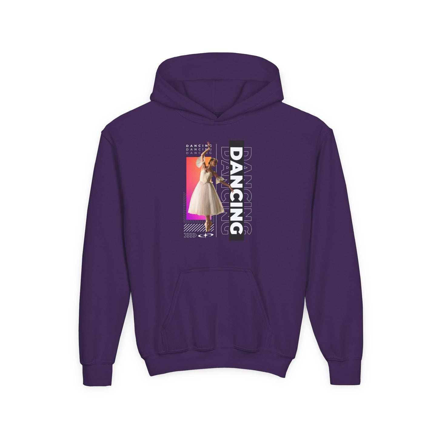 “Dancing” Female Dancer Streetwear Graphic | Unisex Youth Hoodie – Dance Hoodie for Kids & Young Performers