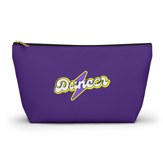 "Dancer" Makeup Bag – Superhero-Inspired Dance Graphic – Bold Dance-Themed Zipper Pouch for Cosmetics, Accessories & Everyday Essentials