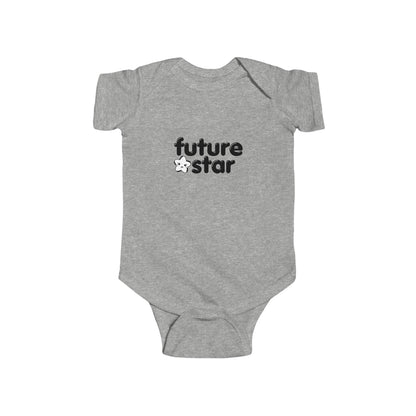 "Future Star” Infant Short Sleeve Bodysuit - Cute Danced-Themed Baby One-Piece for Little Performers and Rising Stars