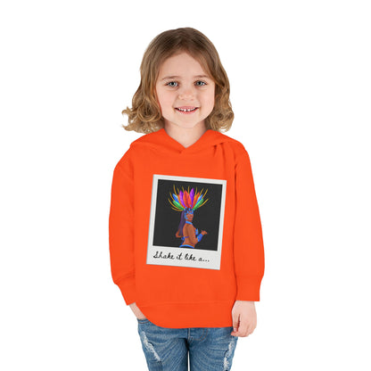 "Shake It Like a..." Toddler Pullover Hoodie – Carnival Samba Dancer Graphic Fleece Sweatshirt for Kids