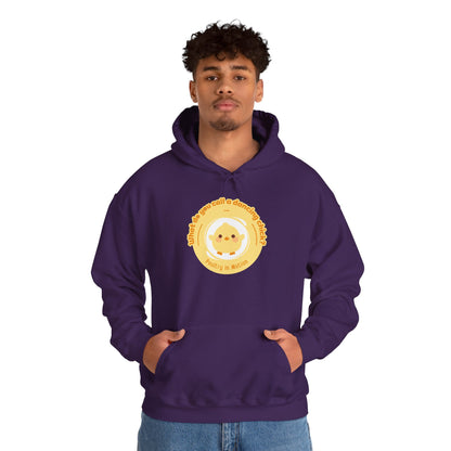 "What do you call a dancing chick? Poultry in Motion" Unisex Dance Hoodie – Funny Dancing Chick Graphic Sweatshirt for Dancers