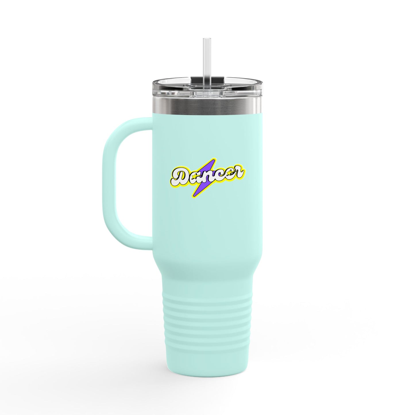 "Dancer" Superhero 40oz Insulated Travel Mug – Bold Stainless Steel Tumbler for Dance Lovers