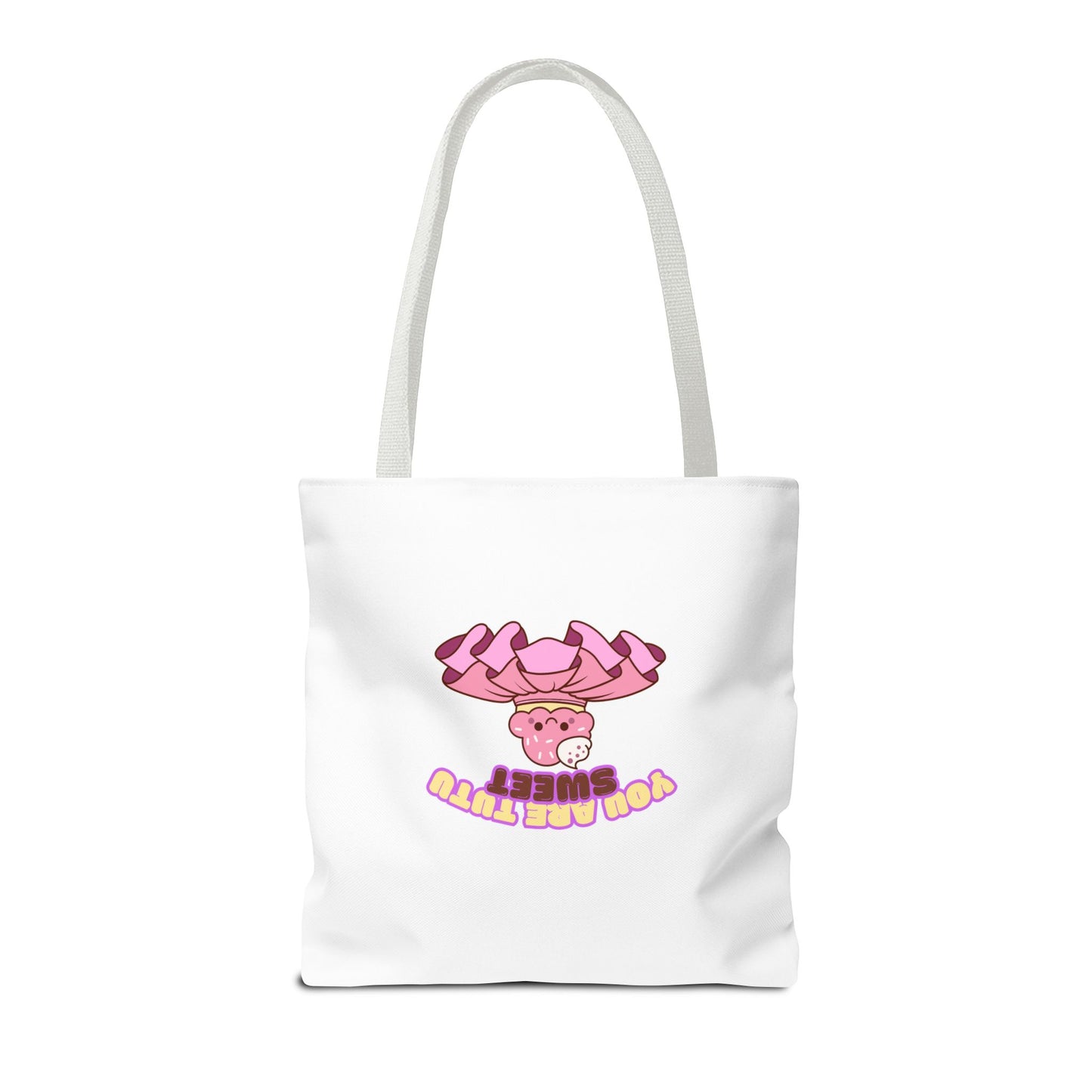 "You Are Tutu Sweet" Kawaii Cupcake Dance Tote Bag – Cute Canvas Bag for Dancers, Dance Moms & Ballet Lovers | Dance Gift Idea