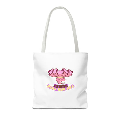 "You Are Tutu Sweet" Kawaii Cupcake Dance Tote Bag – Cute Canvas Bag for Dancers, Dance Moms & Ballet Lovers | Dance Gift Idea