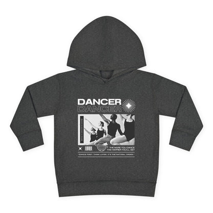 “Dancer” Toddler Pullover Hoodie – Streetwear-Inspired Ballet Barre Graphic Sweatshirt for Kids