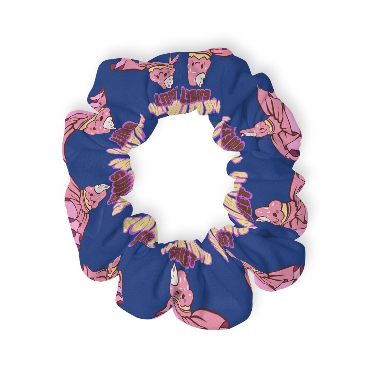 “You Are Tutu Sweet” Scrunchie – Kawaii Cupcake Dance Hair Accessory with Cute Tutu Graphic