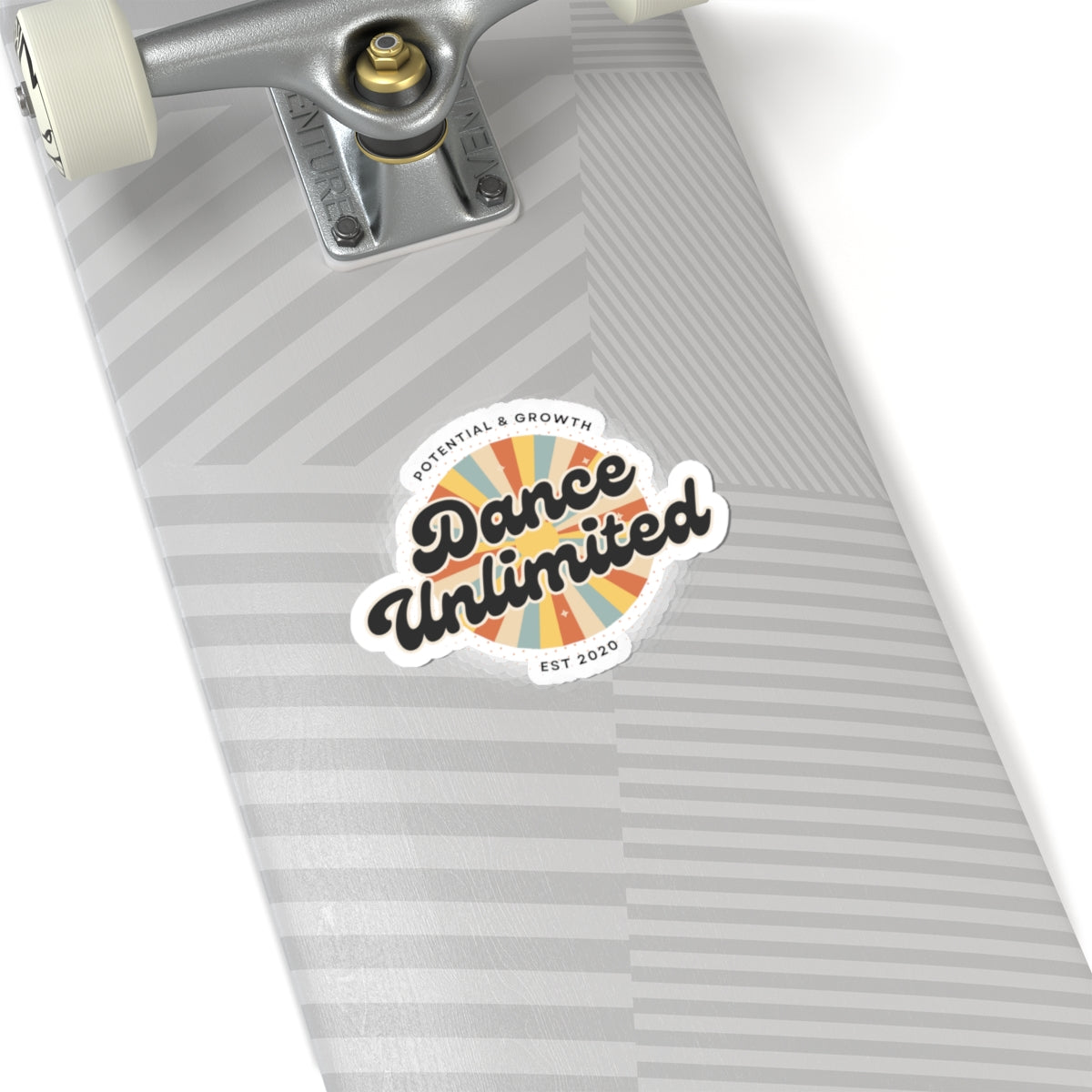 "Dance Unlimited Potential & Growth" Kiss-Cut Sticker – Bold Retro Dance-Themed Vinyl Sticker for Laptops, Journals & Water Bottles