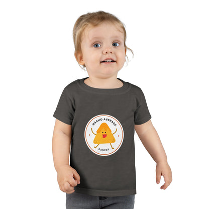 "Nacho Average Dancer" Toddler Dance T-Shirt – Cute Nacho Graphic Short Sleeve Tee for Kids