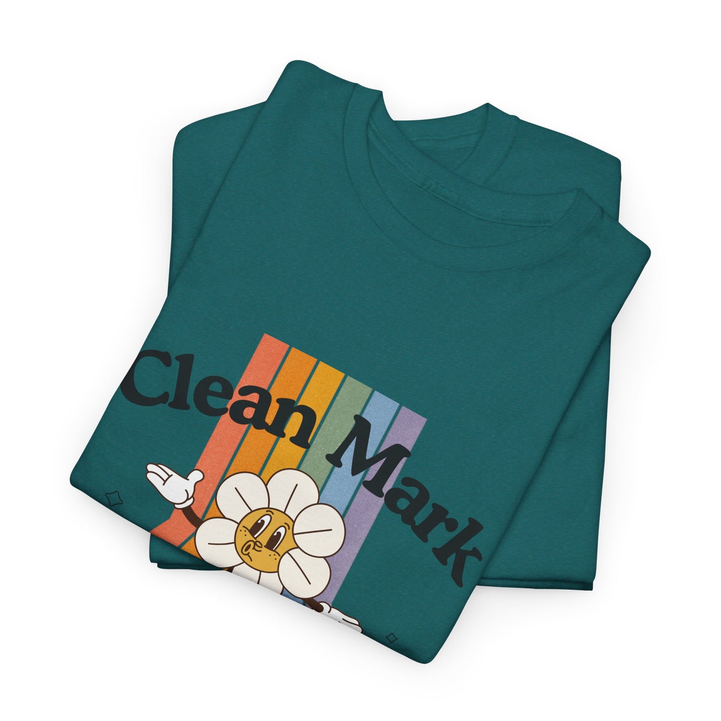 “Clean Mark Social Club” Unisex Heavy Cotton T-Shirt – Streetwear-Inspired Dance Graphic Tee for Adults & Kids