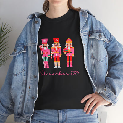 “Nutcracker 2025” ADULT Tee – Unisex Heavy Blend Cotton Tee | Ballet Holiday Dance T-Shirt for Dancers