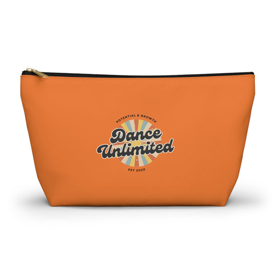"Dance Unlimited - Potential & Growth" Makeup Bag – Retro Dance Graphic – Inspirational Dance-Themed Zipper Pouch for Cosmetics, Accessories & Gifts
