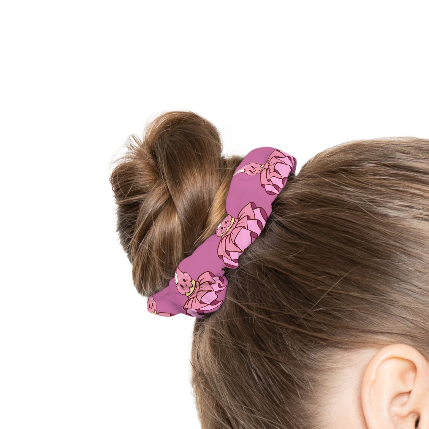 “You Are Tutu Sweet” Scrunchie – Kawaii Cupcake Dance Hair Accessory with Cute Tutu Graphic