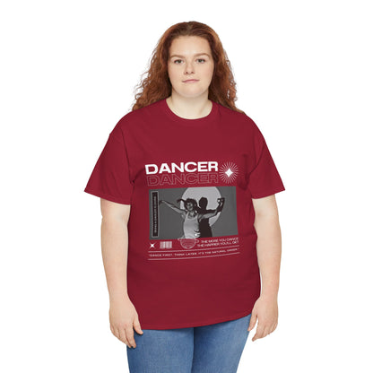 "Dancer" Spotlight Contemporary Dance Graphic Unisex Heavy Cotton Tee – Streetwear-Inspired Dance T-Shirt for Performers & Dance Lovers