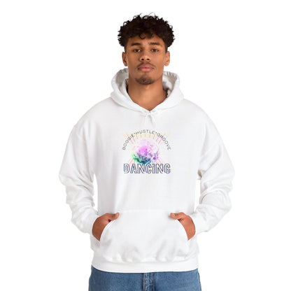 "Boogie, Hustle, Groove - Dancing" Streetwear Dance Graphic – Unisex Heavy Blend™ Hooded Sweatshirt