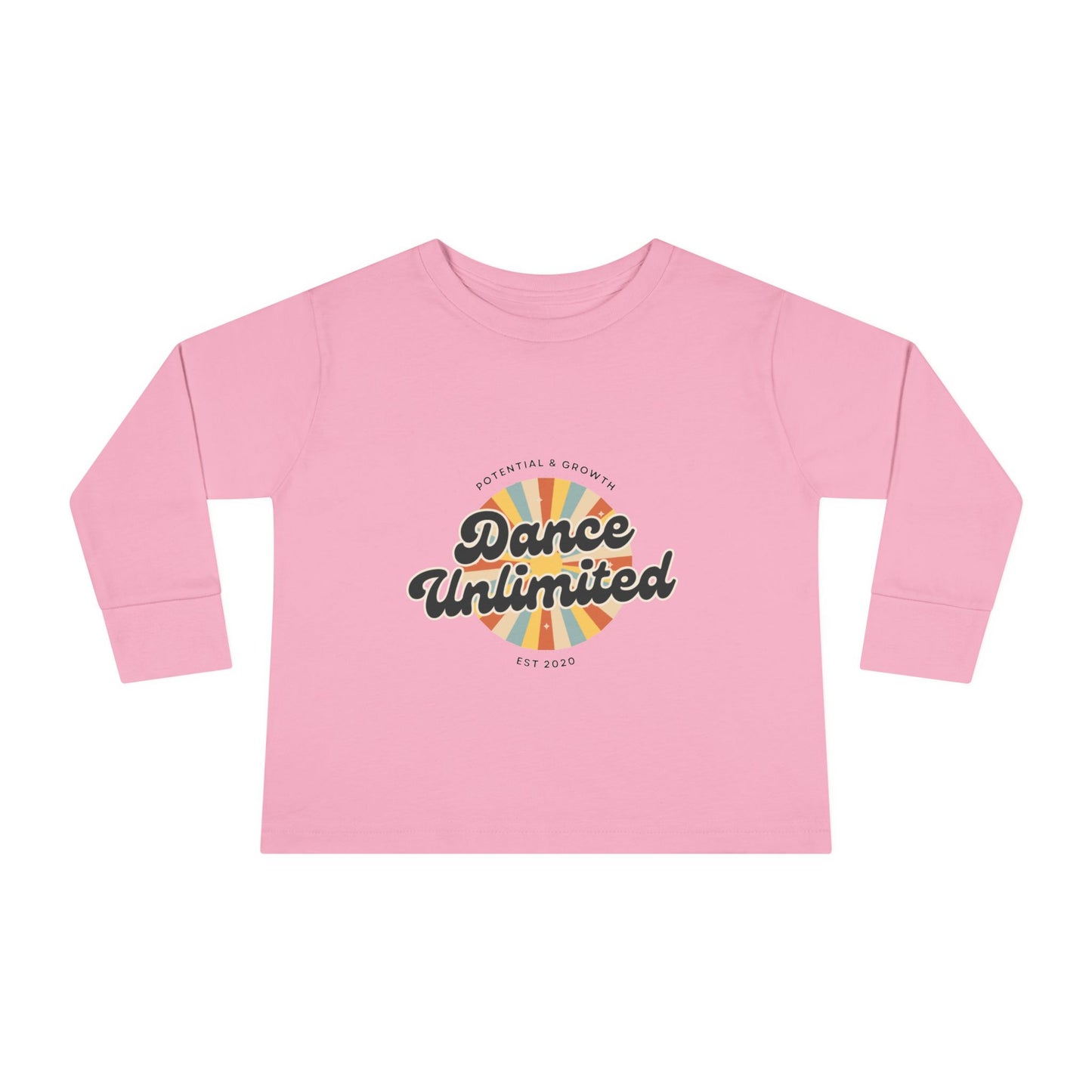 "Dance Unlimited – Potential & Growth" Toddler Dance T-Shirt – Retro Long Sleeve Tee for Kids