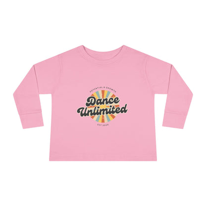 "Dance Unlimited – Potential & Growth" Toddler Dance T-Shirt – Retro Long Sleeve Tee for Kids