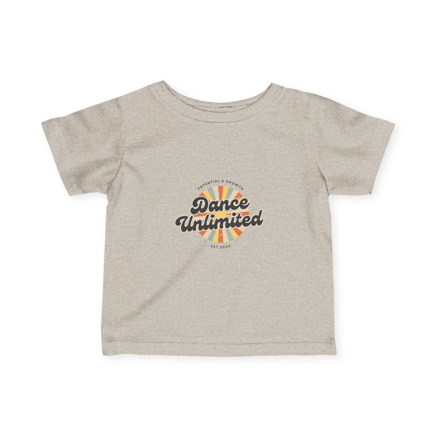 "Dance Unlimited – Potential & Growth" Infant Fine Jersey Tee – Retro Dance Graphic Baby T-Shirt for Inspired Little Performers