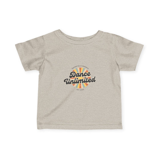 "Dance Unlimited – Potential & Growth" Infant Fine Jersey Tee – Retro Dance Graphic Baby T-Shirt for Inspired Little Performers