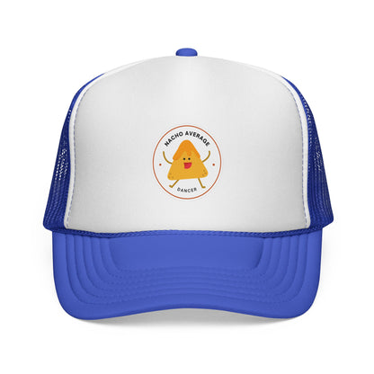 "Nacho Average Dancer" Trucker Hat – Kawaii Nacho Graphic Unisex Dance Cap | Funny Dance-Themed Hat for Adults & Teens
