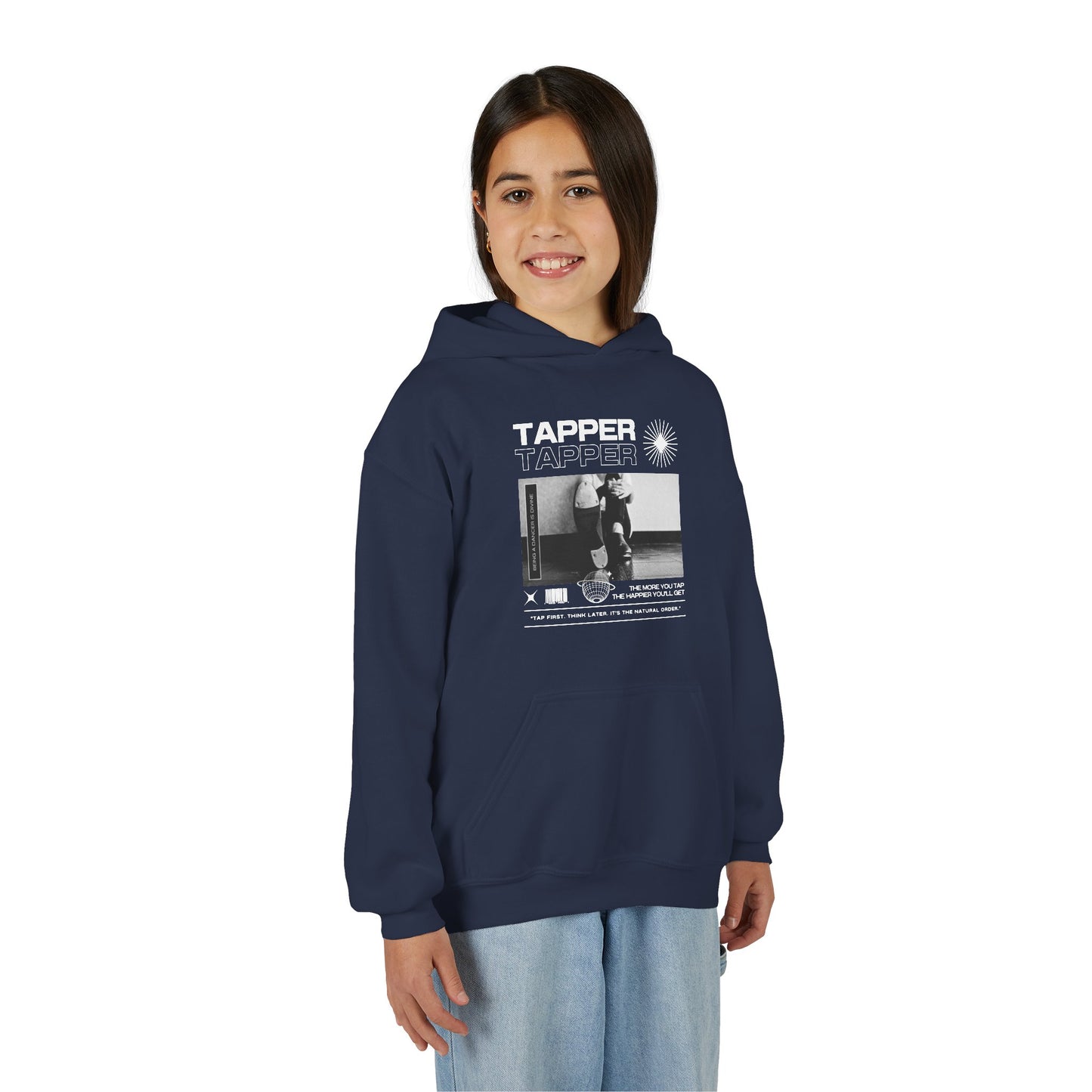 “Tapper” Tap Shoes Streetwear Graphic | Unisex Youth Hoodie – Tap Dance Hoodie for Kids & Young Performers