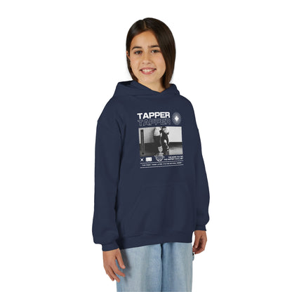 “Tapper” Tap Shoes Streetwear Graphic | Unisex Youth Hoodie – Tap Dance Hoodie for Kids & Young Performers