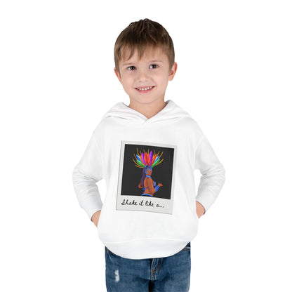 "Shake It Like a..." Toddler Pullover Hoodie – Carnival Samba Dancer Graphic Fleece Sweatshirt for Kids