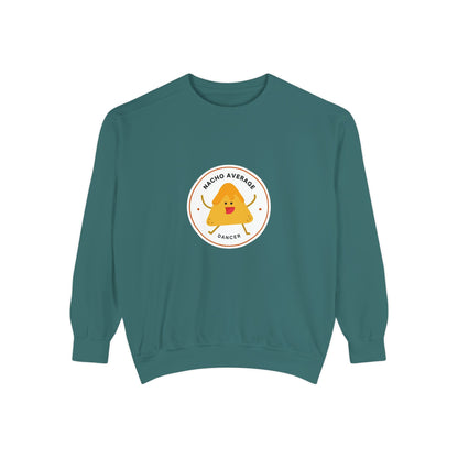 "Nacho Average Dancer" Unisex Lightweight Crewneck Sweatshirt – Cute Dance Pun Pullover with Fun Nacho Graphic for Dancers & Foodie Fans