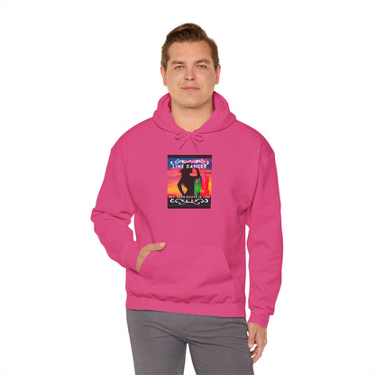 "Line Dancer, Get Your Boots in Line" Western-Inspired Graphic – Unisex Heavy Blend™ Hooded Sweatshirt