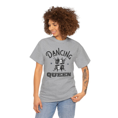 “Dancing Queen" Unisex Heavy Cotton T-Shirt with Crown Graphic – Dance-Inspired Graphic Tee for Adults & Kids