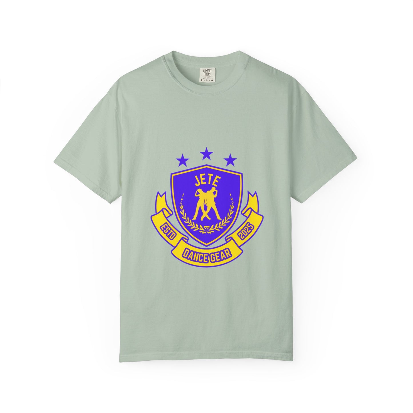 "Jeté Dance Gear" Unisex Garment-Dyed T-Shirt – Collegiate-Style Graphic Tee – Dance Apparel for Dancers & Performers