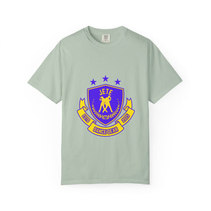 "Jeté Dance Gear" Unisex Garment-Dyed T-Shirt – Collegiate-Style Graphic Tee – Dance Apparel for Dancers & Performers