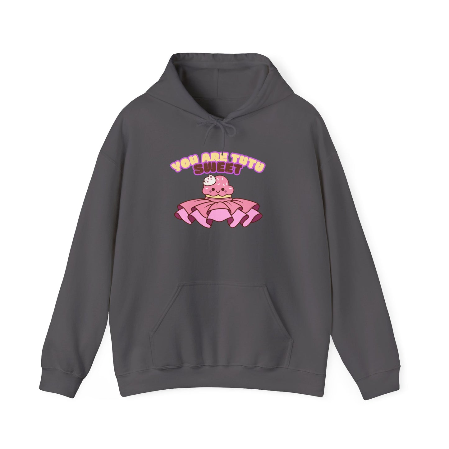 "You Are Tutu Sweet" Unisex Heavy Blend Hooded Sweatshirt – Kawaii Cupcake in Tutu Dance Graphic Hoodie for Adults and Teens
