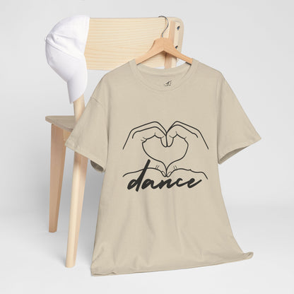 "Dance" Heart Hands Unisex Heavy Cotton Tee – Heart Hands Graphic Dance Lover T-Shirt