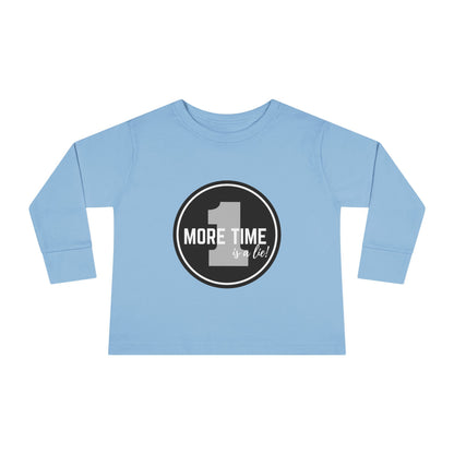 "One More Time Is a Lie" Toddler Dance T-Shirt – Bold Emblem Graphic Long Sleeve Tee for Kids