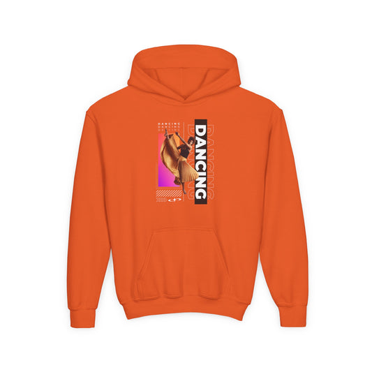 “Dancing” Female Dancer Streetwear Graphic | Unisex Youth Hoodie – Dance Hoodie for Kids & Young Performers