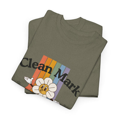 “Clean Mark Social Club” Unisex Heavy Cotton T-Shirt – Streetwear-Inspired Dance Graphic Tee for Adults & Kids