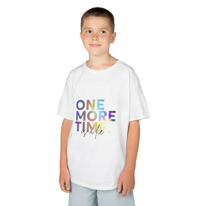 “One More Time is a Lie” Colorful Dancer Shirt – Funny Dance Practice Saying T-Shirt for Kids - Youth Dance Graphic Tee